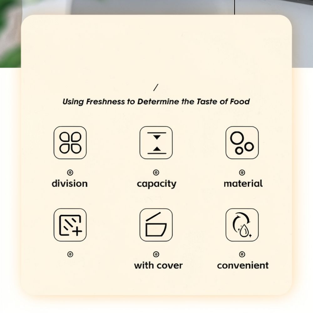 Food Storage Prep Containers - 분리형 샐러드 용기, 피크닉이나 파티에 사용하기