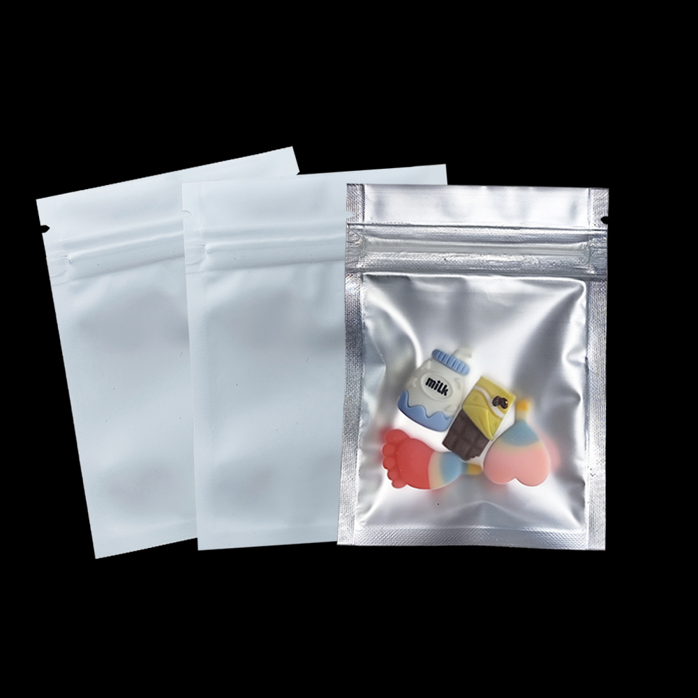 Food Storage Aluminum - 재밀봉 가능한 무광택 투명 지퍼 잠금