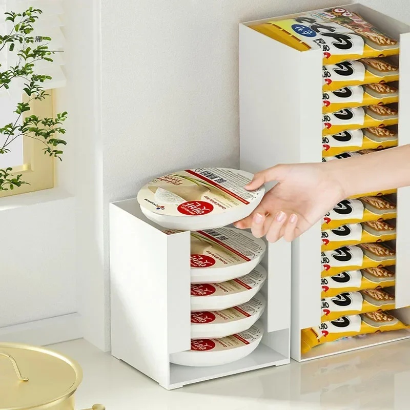 Stackable Pantry Bin - 즉석면 보관함 다기능 주방 정리함 라면컵