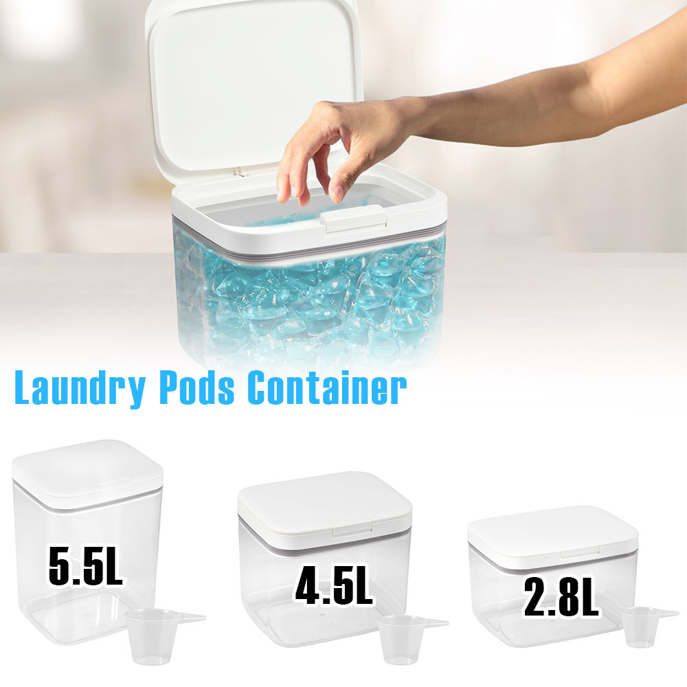 Food Storage Lidl - 뚜껑이 있는 투명 보관함, 자동 팝업