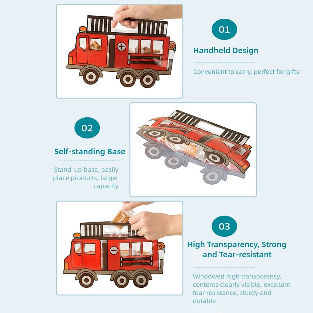 Food Storage Year Supply - 10개입 창의적인 만화 자동차 디자인 베이킹