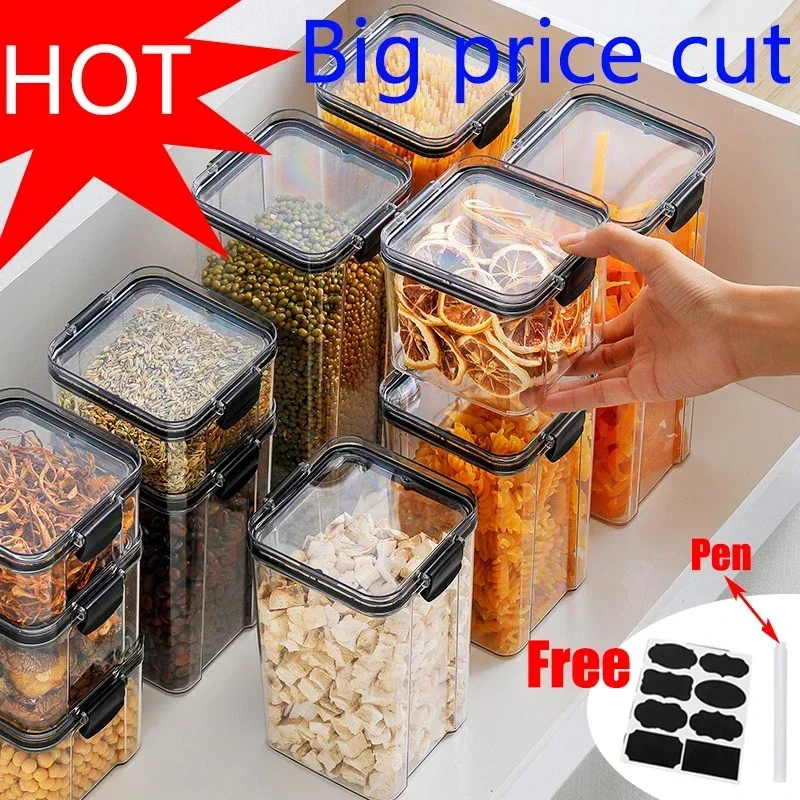 Food Storage Stackable Containers - 460-1800ml 세트 쌓을 수있는 주방 봉인