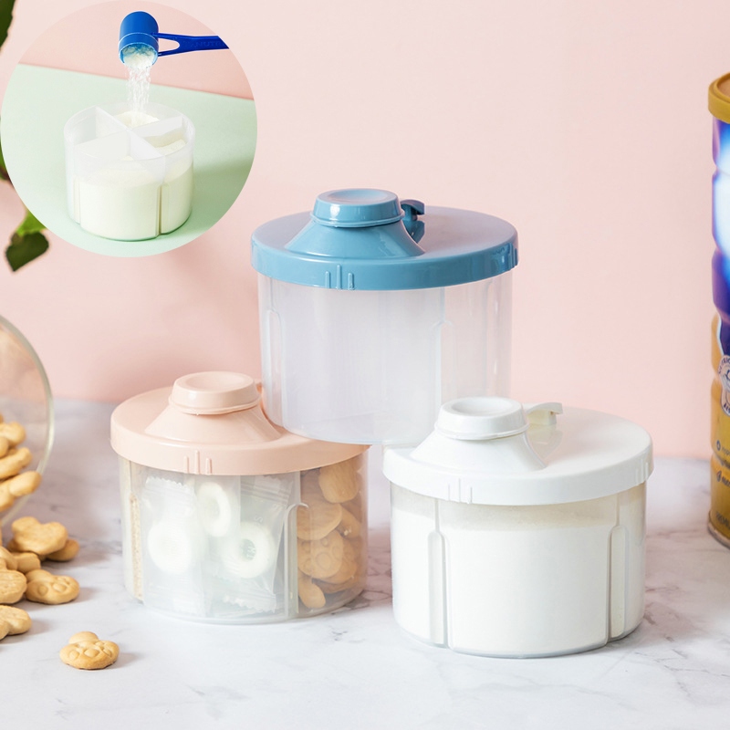 Food Storage Essentials - 4 그리드 휴대용 유아식 저장 상자,
