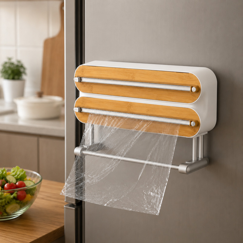 Food Storage Aluminum - 자석식 식품 포장지 커터 디스펜서 랩