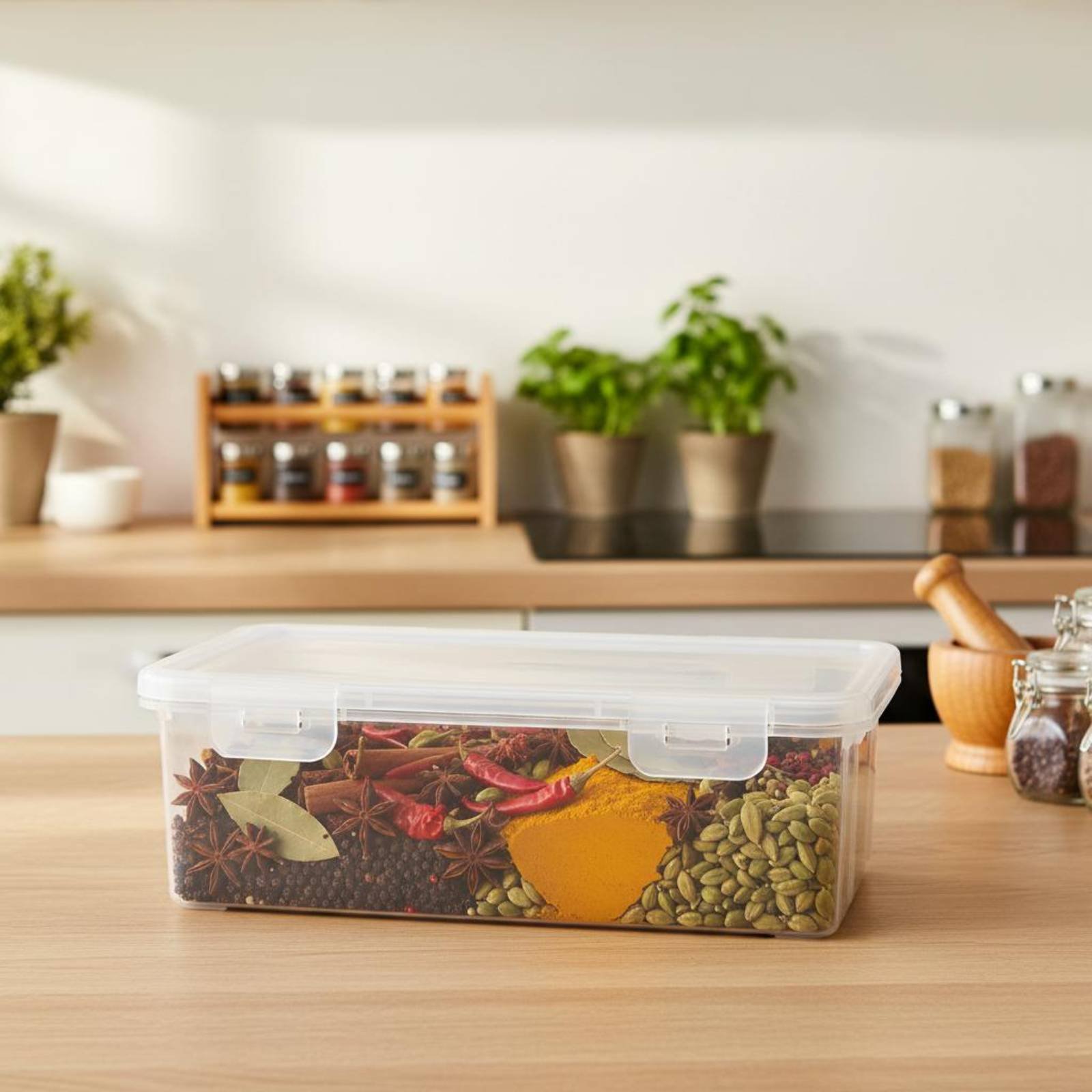 Stackable Pantry Bin - 투명 양념통 공간 절약형 투명 양념통
