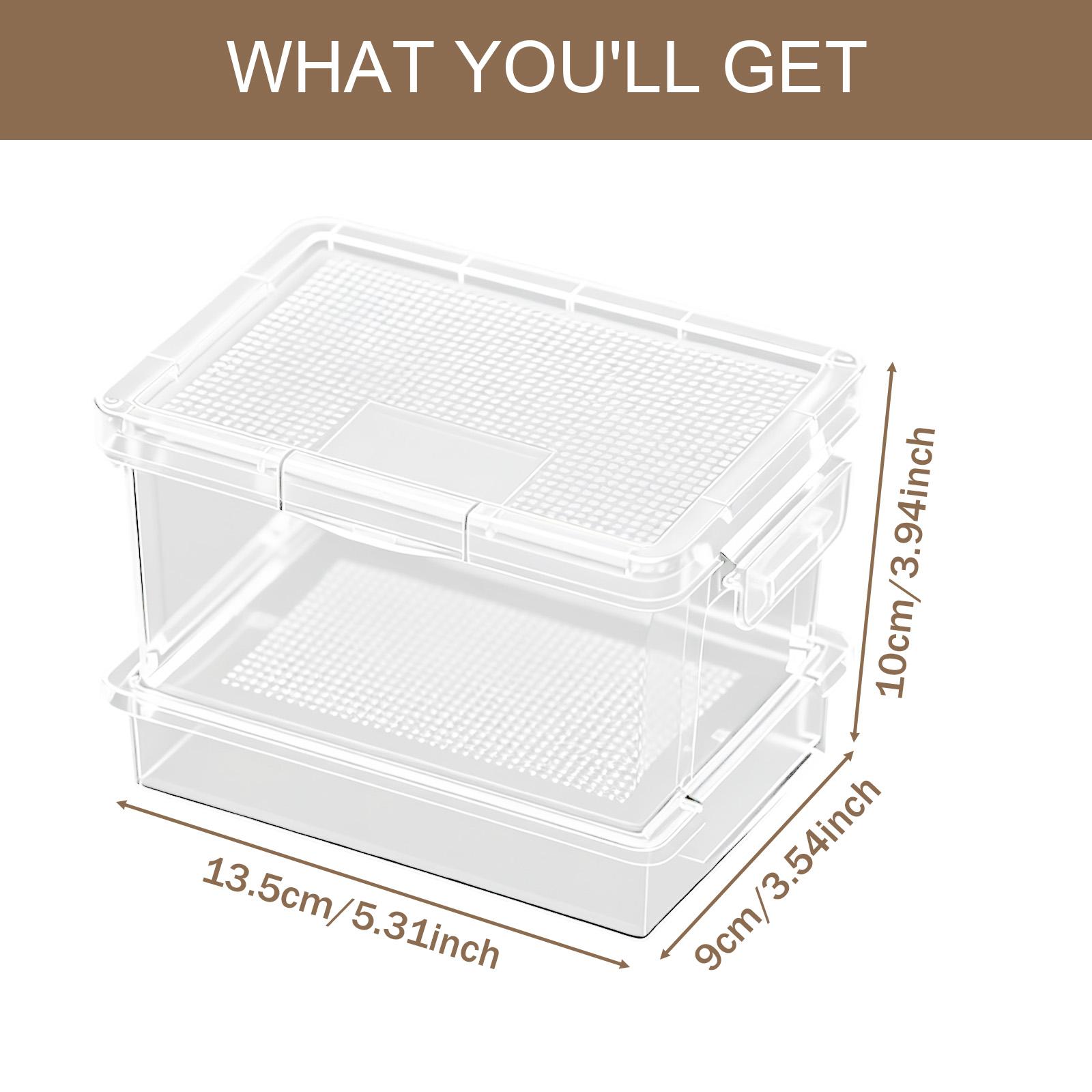 Food Storage Boxes - 플라스틱 거북이 사료통, 파충류 사육 상자,