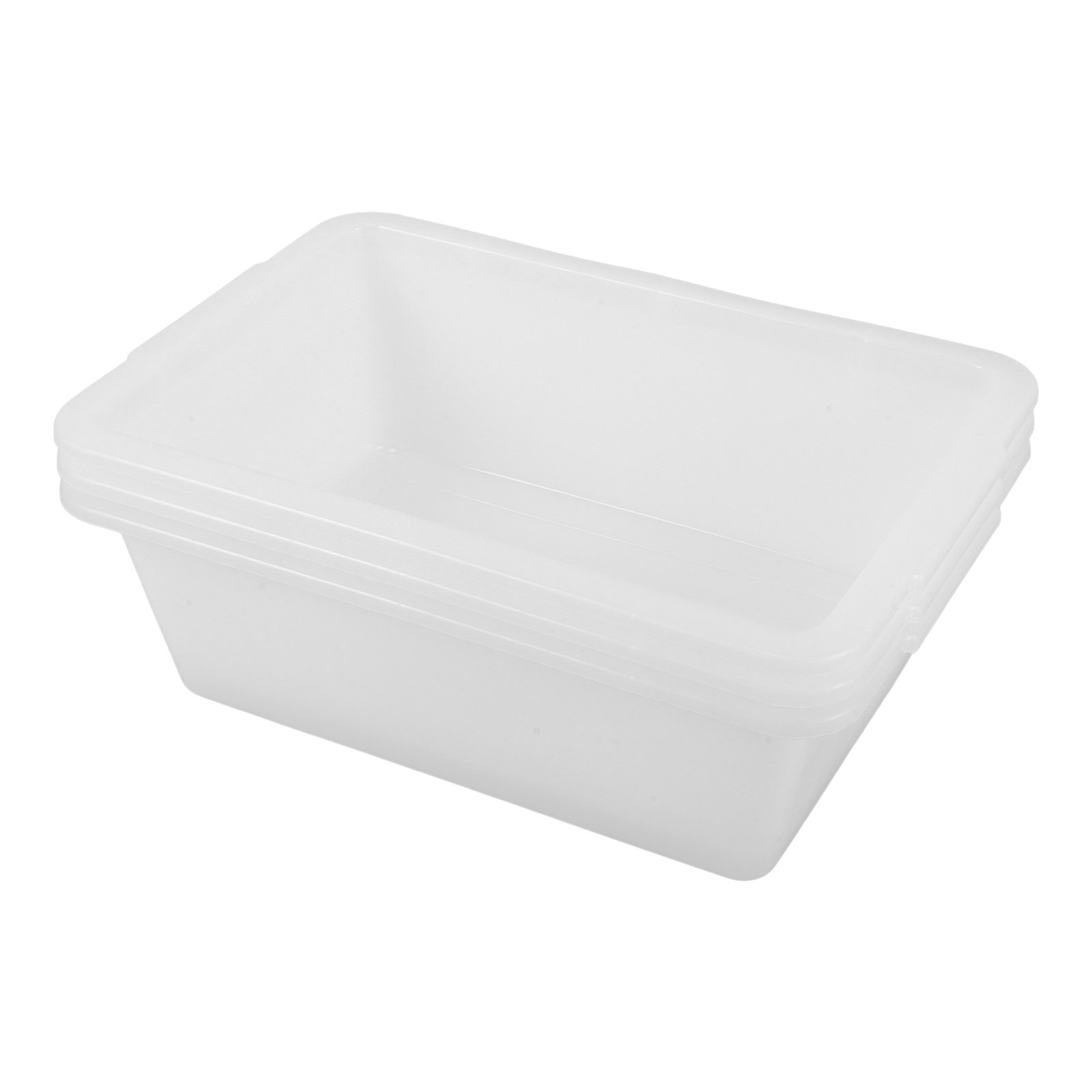 Food Storage Boxes - 3개 세트 플라스틱 수납함, 튼튼한 재질,