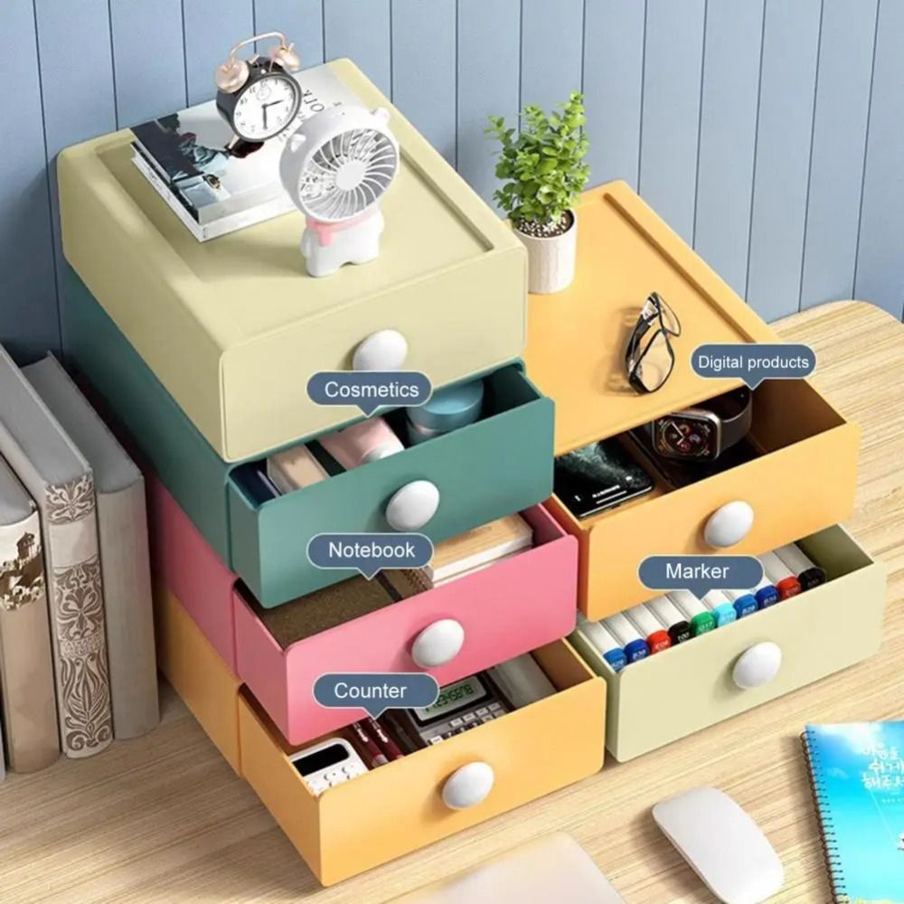 쌓을 수 있는 책상 정리함, 방진 대용량 문구 보관 랙 - Stackable Pantry Bin 리뷰 및 가격