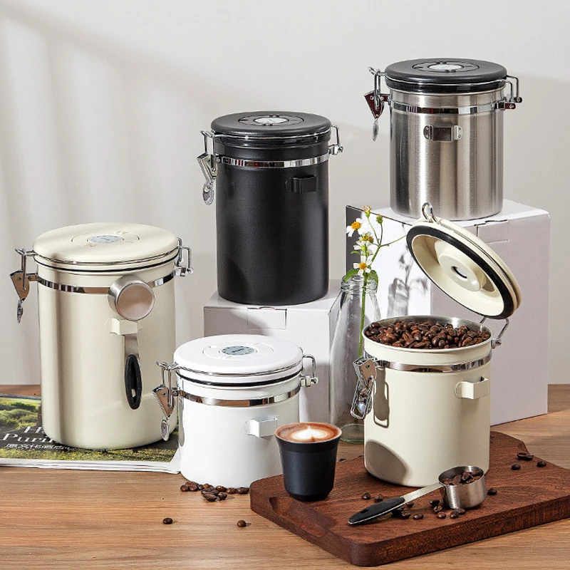 304 스테인리스 스틸 밀폐 뚜껑 커피 원두 진공 밀폐 - Food Storage With Lids 리뷰 및 가격