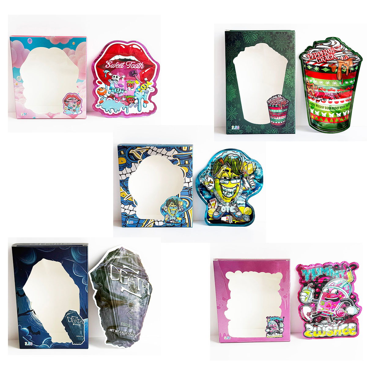 3.5g 다이컷 특수 불규칙 디스플레이 팩 박스 세트  - Food Storage In Mylar Bags 리뷰 및 가격