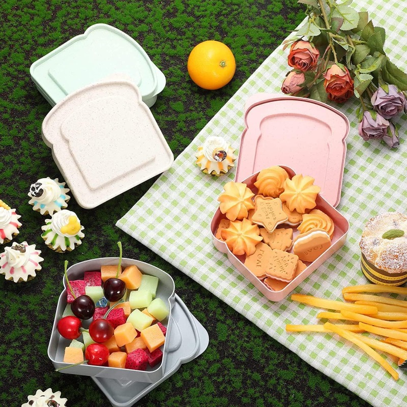 1/4개 샌드위치 용기 도시락 토스트 모양 음식 보관  - Food Storage Camping 리뷰 및 가격