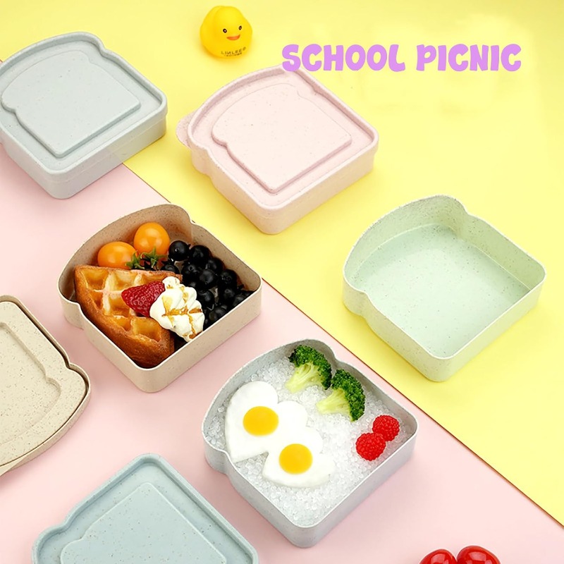 1/4개 샌드위치 용기 도시락 토스트 모양 음식 보관  - Food Storage Camping 리뷰 및 가격