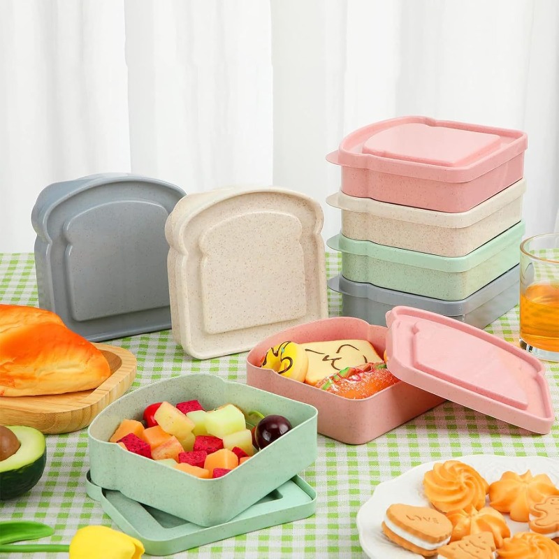 1/4개 샌드위치 용기 도시락 토스트 모양 음식 보관  - Food Storage Camping 리뷰 및 가격