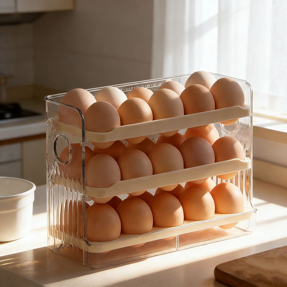 실용적인 플라스틱 계란 보관 상자 공간 절약 대용량 대 - Food Storage Practices 리뷰 및 가격