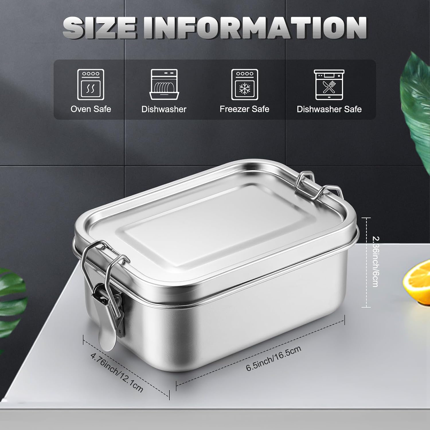 뚜껑이 있는 스테인레스 스틸 식품 보관 용기 도시락 상 - Food Storage Prep Containers 리뷰 및 가격