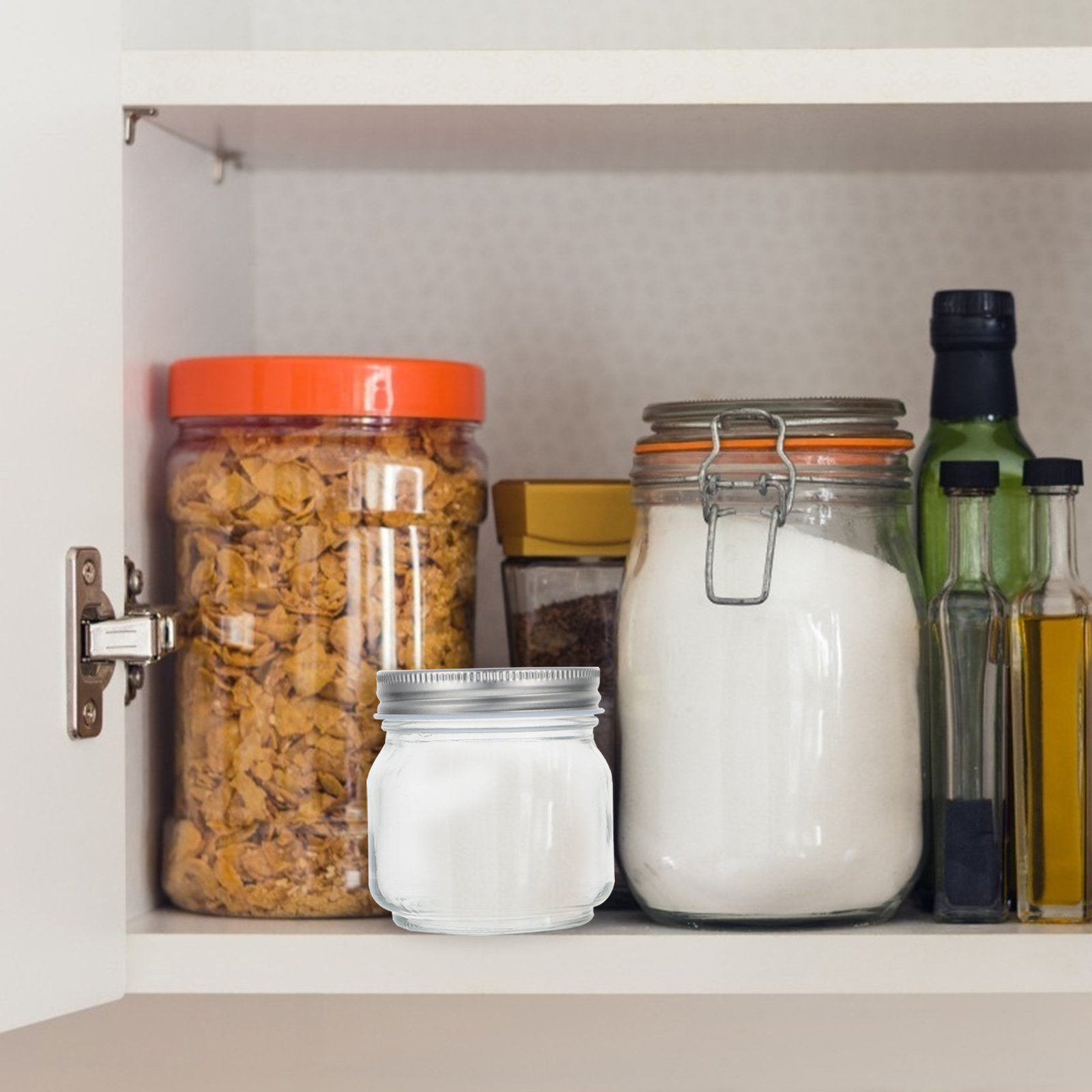 6개 세트의 메이슨 유리병: 두꺼운 투명 유리 재질,  - Food Storage Containers Set 리뷰 및 가격