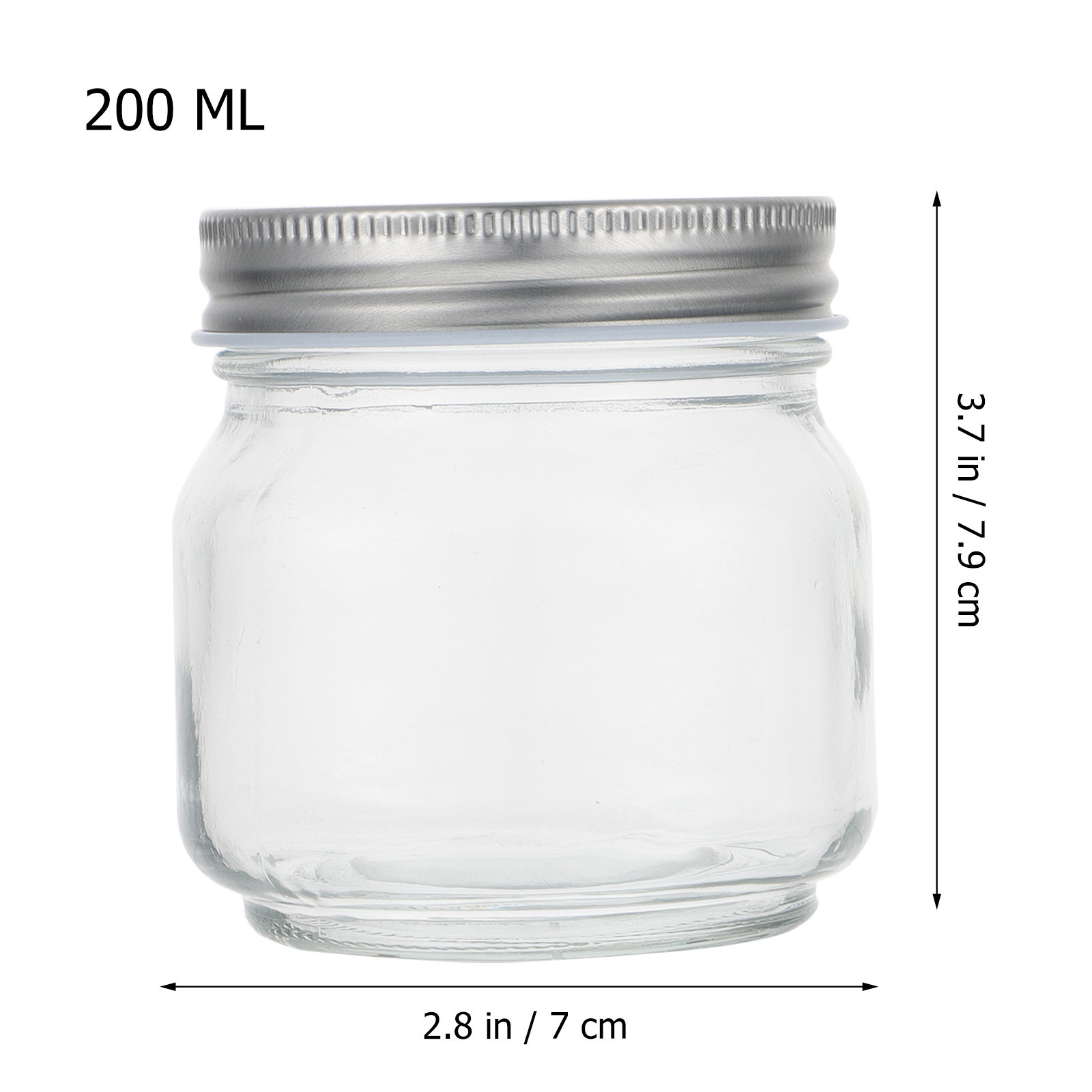 6개 세트의 메이슨 유리병: 두꺼운 투명 유리 재질,  - Food Storage Containers Set 리뷰 및 가격