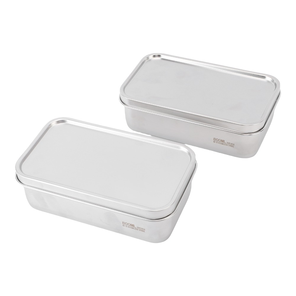2개입 실용적인 304 스테인리스 스틸 점심 보관 용기 - Food Storage Practices 리뷰 및 가격