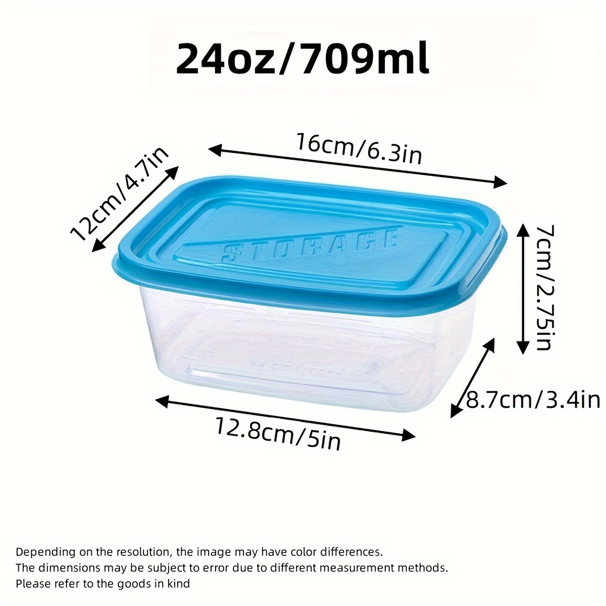 6개의 투명한 쌓을 수 있는 플라스틱 식품 보관 용기  - Food Storage Containers Set 리뷰 및 가격