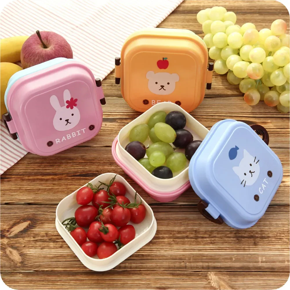 어린이 미니 귀여운 만화 음식 보관함 스쿨 휴대용 도시 - Food Storage Camping 리뷰 및 가격