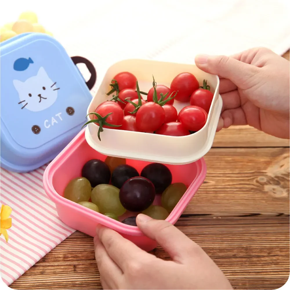 어린이 미니 귀여운 만화 음식 보관함 스쿨 휴대용 도시 - Food Storage Camping 리뷰 및 가격