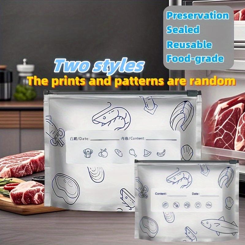 10/60개 알루미늄 호일 보관 가방 냉동실 밀폐 정리 - Food Storage Essentials 리뷰 및 가격