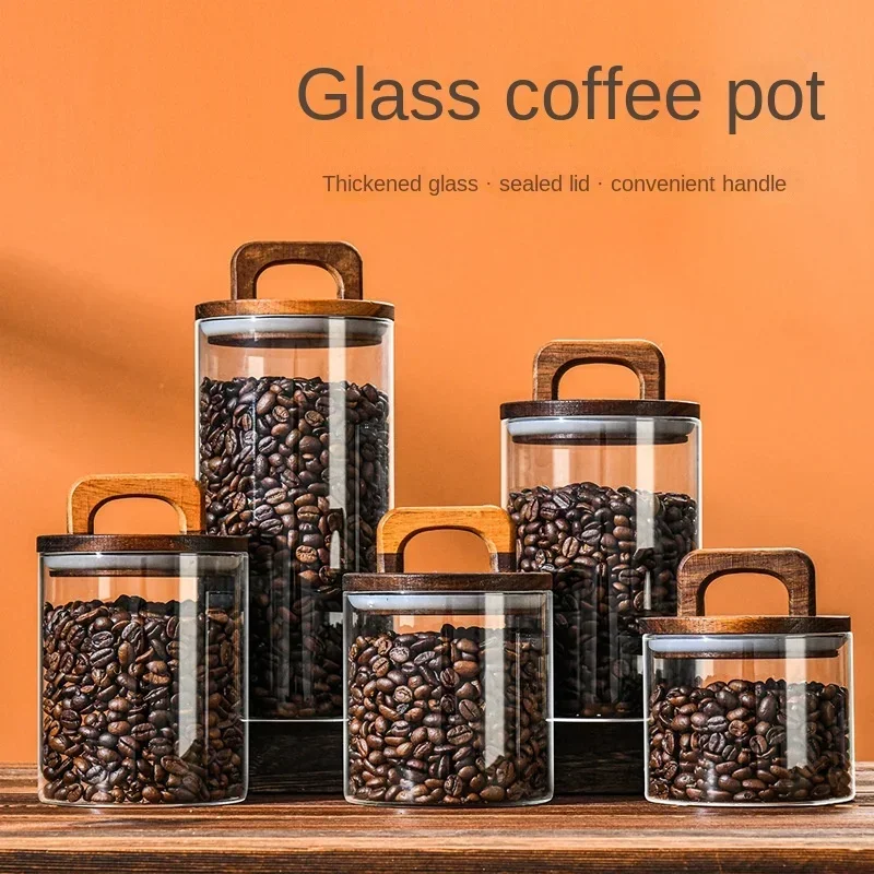 800-2100ml 나무 뚜껑 유리 항아리 1pc 밀폐 - Food Storage Lidl 리뷰 및 가격