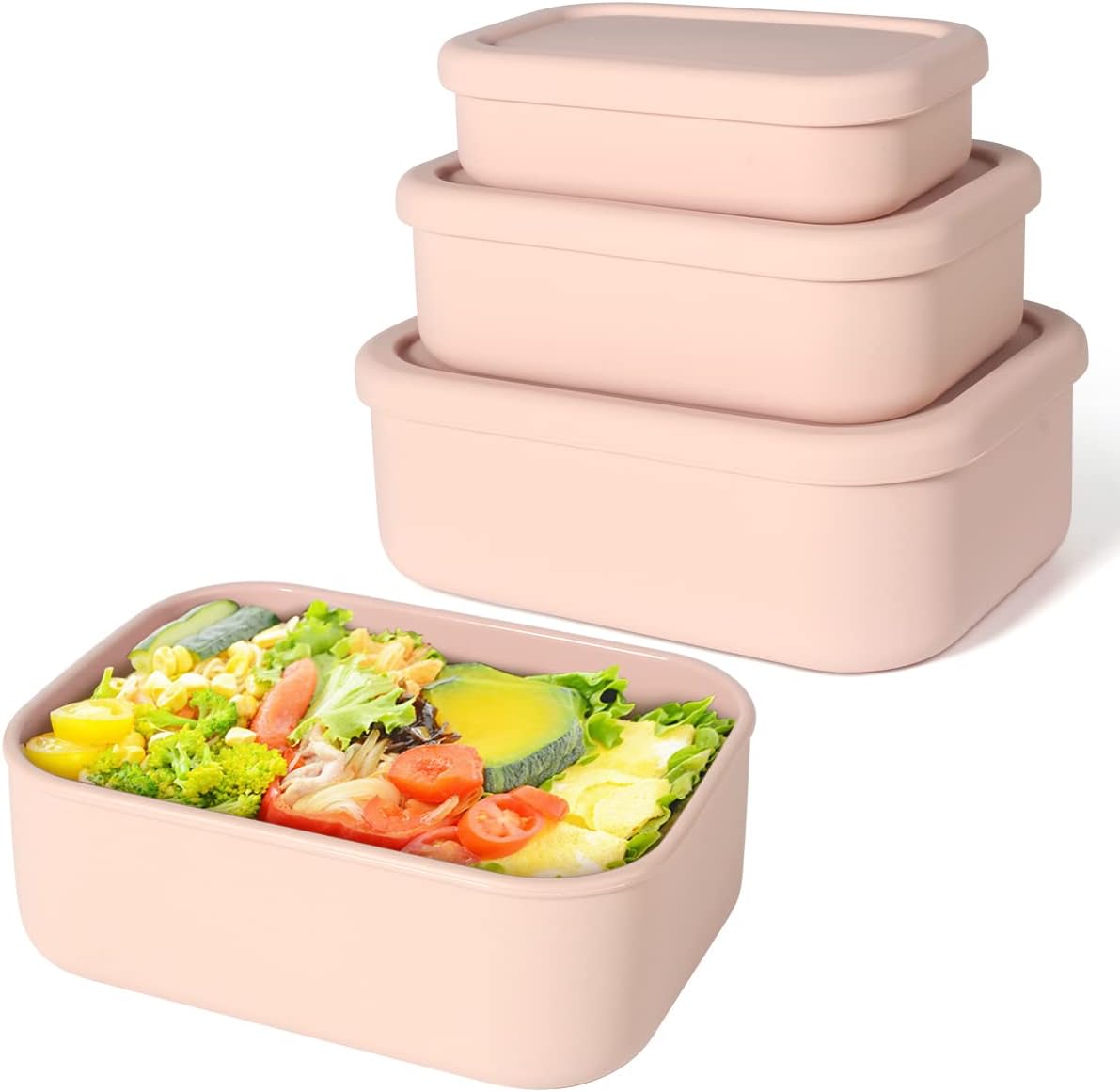 실리콘 도시락 상자 도시락 용기, YONGHAO 누출  - Food Storage Tupperware 리뷰 및 가격