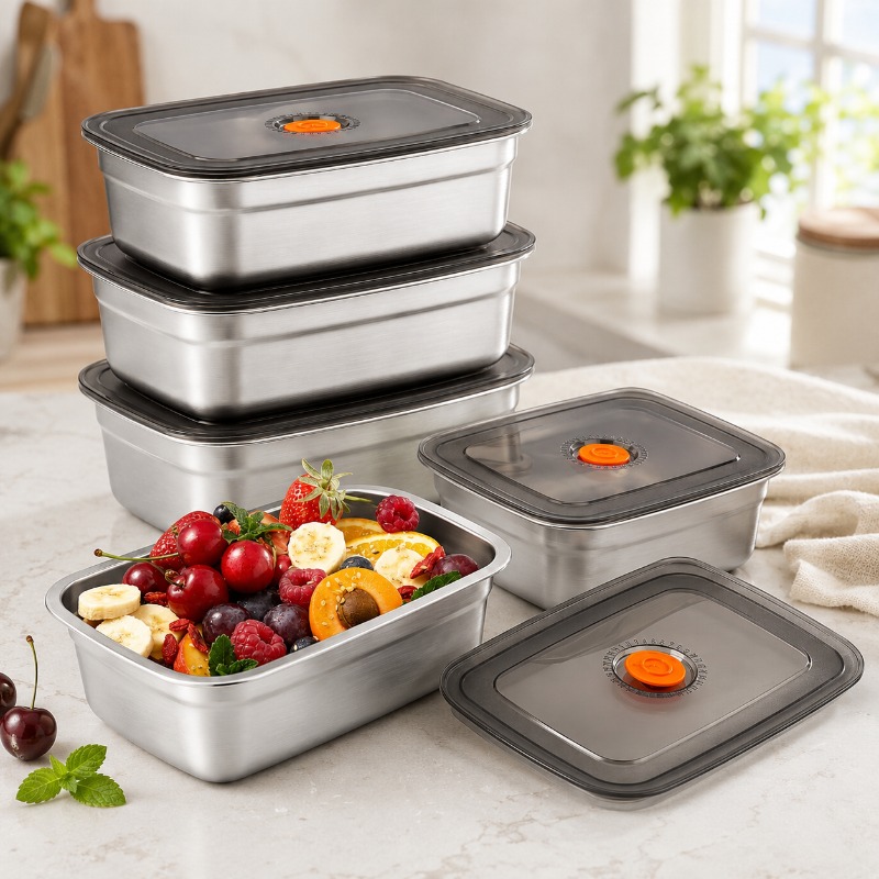 스테인리스 스틸 대용량 밀폐형 도시락통, 캠핑용 냉장고 - Food Storage Camping 리뷰 및 가격