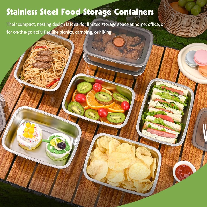 스테인리스 스틸 대용량 밀폐형 도시락통, 캠핑용 냉장고 - Food Storage Camping 리뷰 및 가격