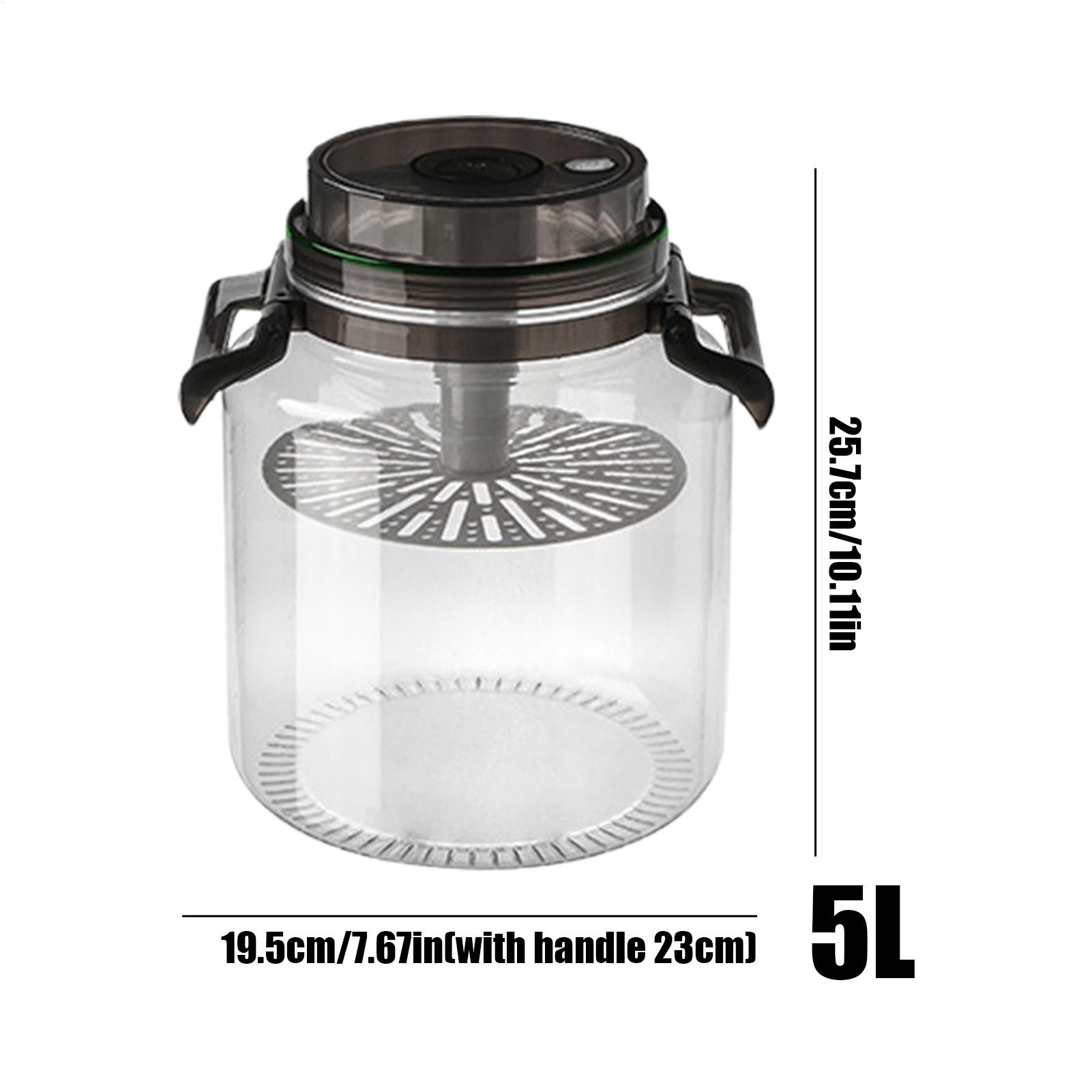 5L 원형 피클 병(뚜껑 포함) 밀폐형 보관 용기(손잡 - Food Storage Lidl 리뷰 및 가격