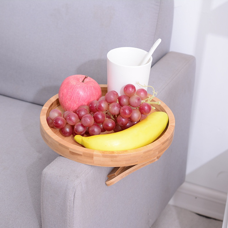 소파 트레이 테이블 소파 팔걸이 클립 온 트레이 천연  - Food Storage Practices 리뷰 및 가격