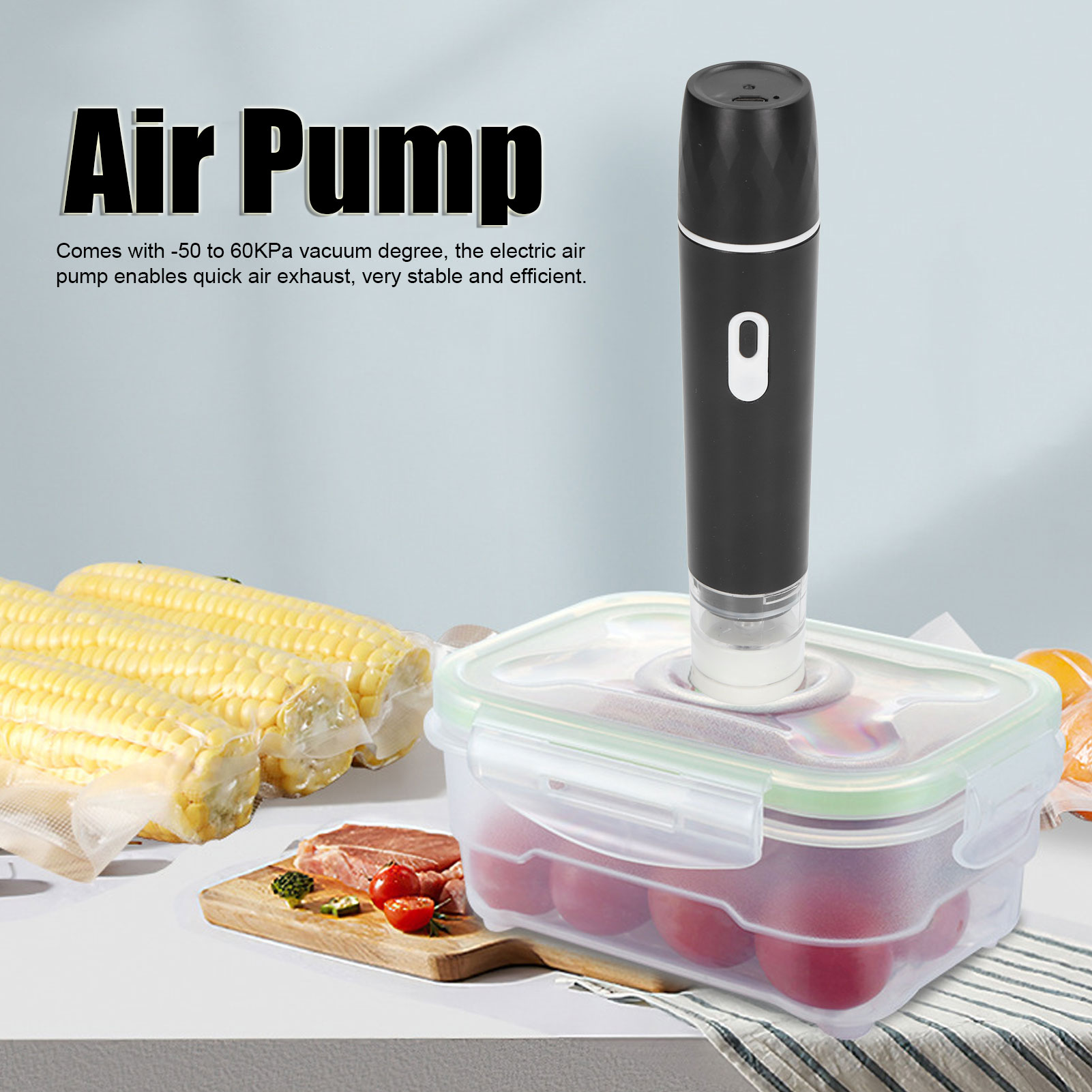 전기 에어 펌프 휴대용 진공 포장기 식품 보관용 에어  - Food Storage Machine 리뷰 및 가격