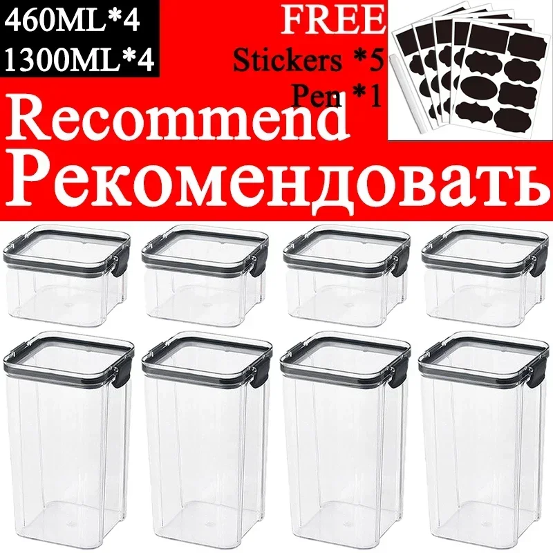 460-1800ml 세트 쌓을 수있는 주방 봉인 된 항 - Food Storage Stackable Containers 리뷰 및 가격