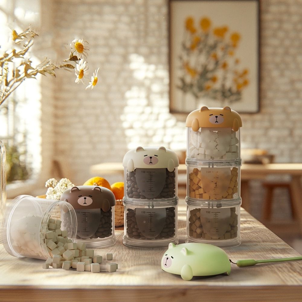 실용적인 플라스틱 다층 고양이 사료 상자 방습 귀여운  - Food Storage Practices 리뷰 및 가격