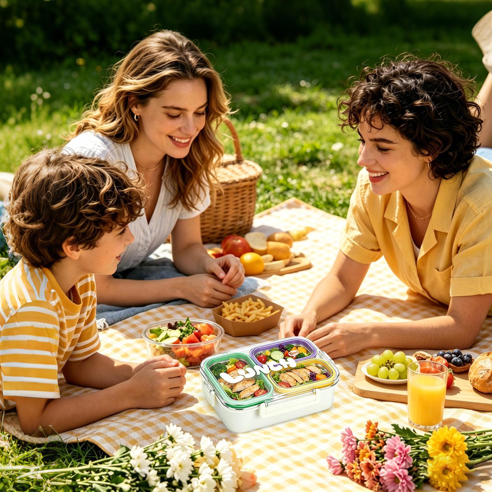 스테인리스 스틸 도시락 3칸 음식 보관 용기 식사 운반 - Food Storage Camping 리뷰 및 가격