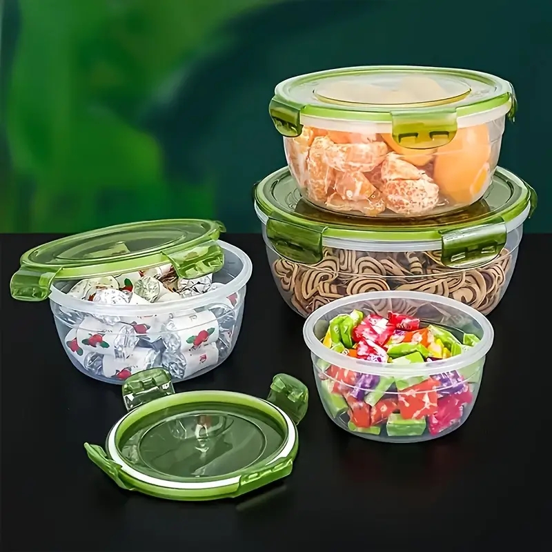 플라스틱 식품 보관 용기 4개, 도시락, 식당, 캠핑, - Food Storage Camping 리뷰 및 가격