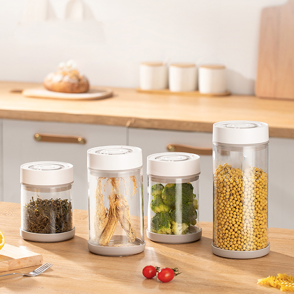 주방 습기 방지 유리 커피콩 항아리 자동 지능형 진공  - Food Storage Containers Set 리뷰 및 가격