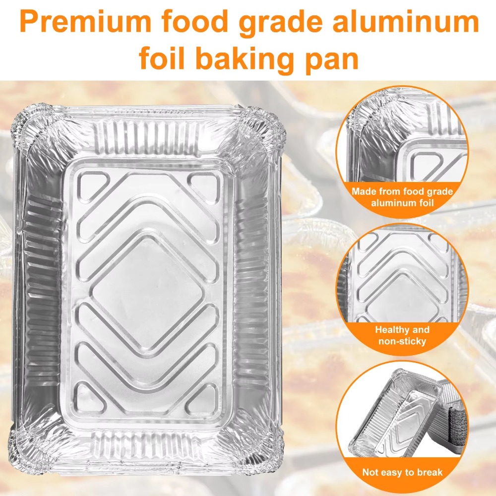 10PCS 일회용 알루미늄 호일 식품 저장 용기 오븐  - Food Storage Aluminum 리뷰 및 가격