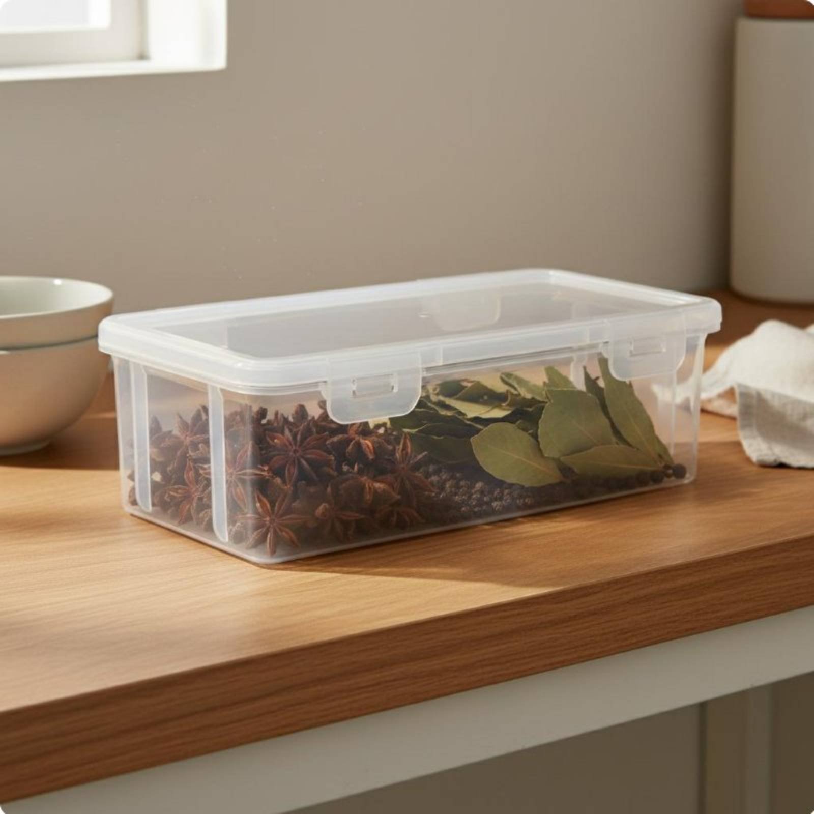 투명 양념통 공간 절약형 투명 양념통 투명 식료품 저장 - Stackable Pantry Bin 리뷰 및 가격