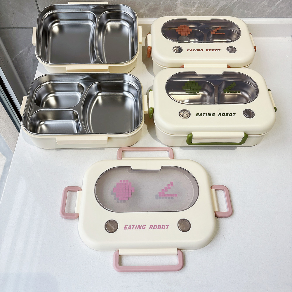열 보존 도시락 상자 스테인레스 스틸 점심 용기 누출  - Food Storage Prep Containers 리뷰 및 가격