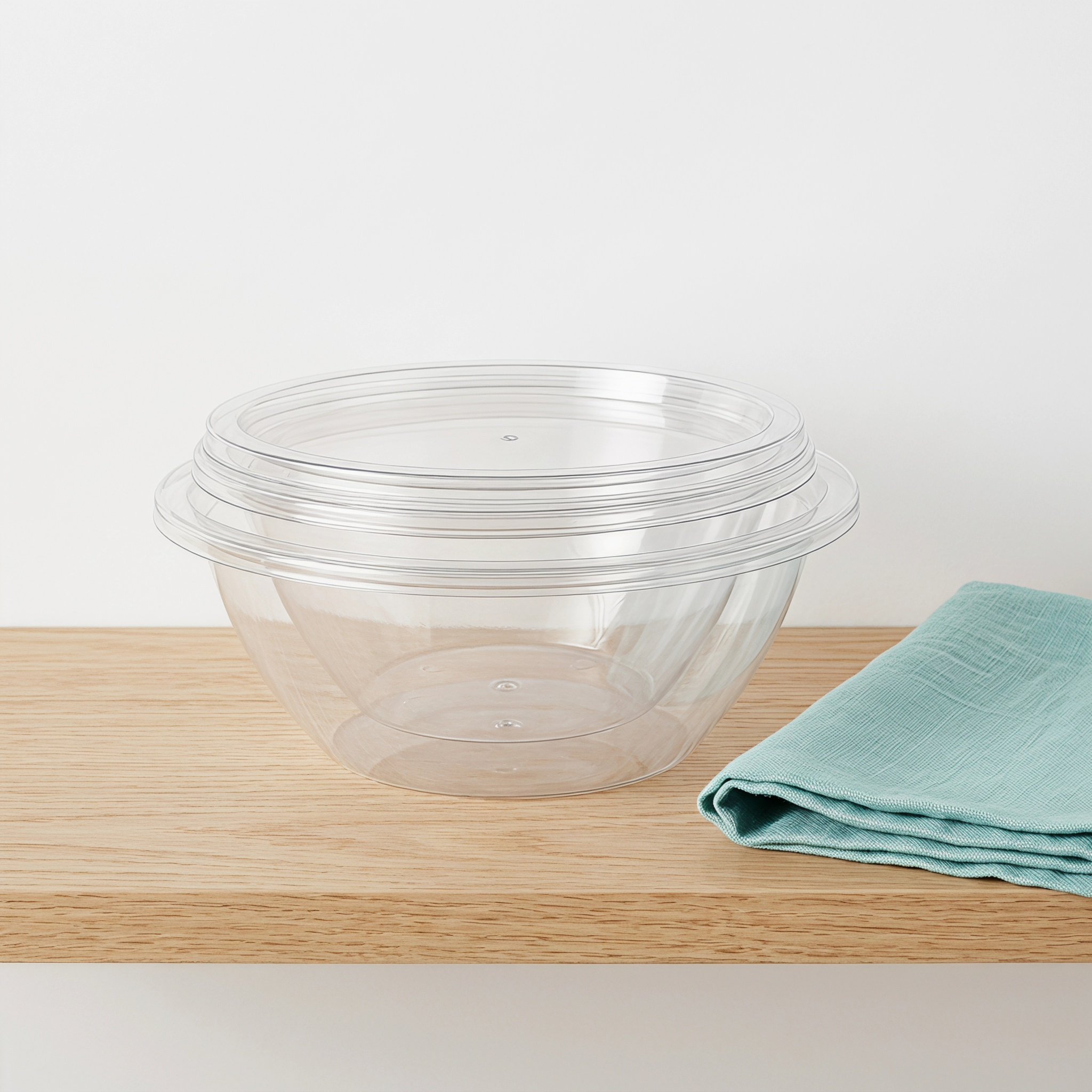 뚜껑이 있는 투명 플라스틱 혼합용 볼 2세트, 깊은 디 - Food Storage With Lids 리뷰 및 가격