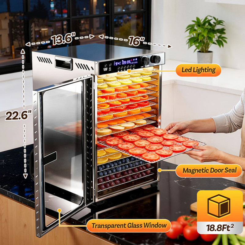 48시간 타이머 식품 건조기 18단 대용량 육포, 과일 - Food Storage Machine 리뷰 및 가격