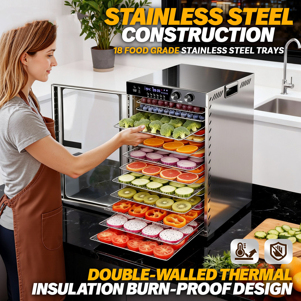 48시간 타이머 식품 건조기 18단 대용량 육포, 과일 - Food Storage Machine 리뷰 및 가격