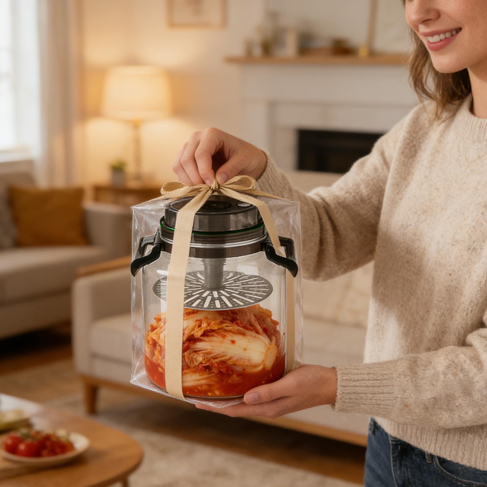 밀폐 뚜껑이 있는 5L 유리 피클 용기, 손잡이가 달린 - Food Storage Lidl 리뷰 및 가격