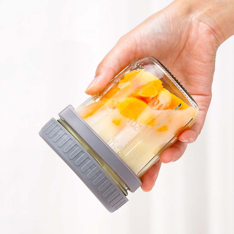 뚜껑과 숟가락이있는 밤새 귀리 용기 휴대용 아침 식사  - Food Storage Tupperware 리뷰 및 가격