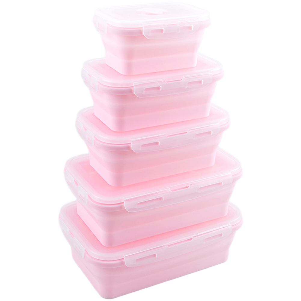 접이식 실리콘 도시락 세트 4개입 350ml 500ml - Food Storage Containers Set 리뷰 및 가격