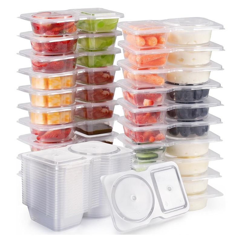 5/10/20/40PCS 뚜껑이 있는 이중 칸막이 식품 - Food Storage Lidl 리뷰 및 가격