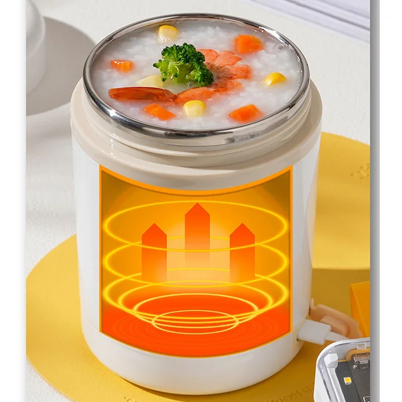 600ML USB 전기 난방 도시락 상자 휴대용 피크닉 - Food Storage Tupperware 리뷰 및 가격