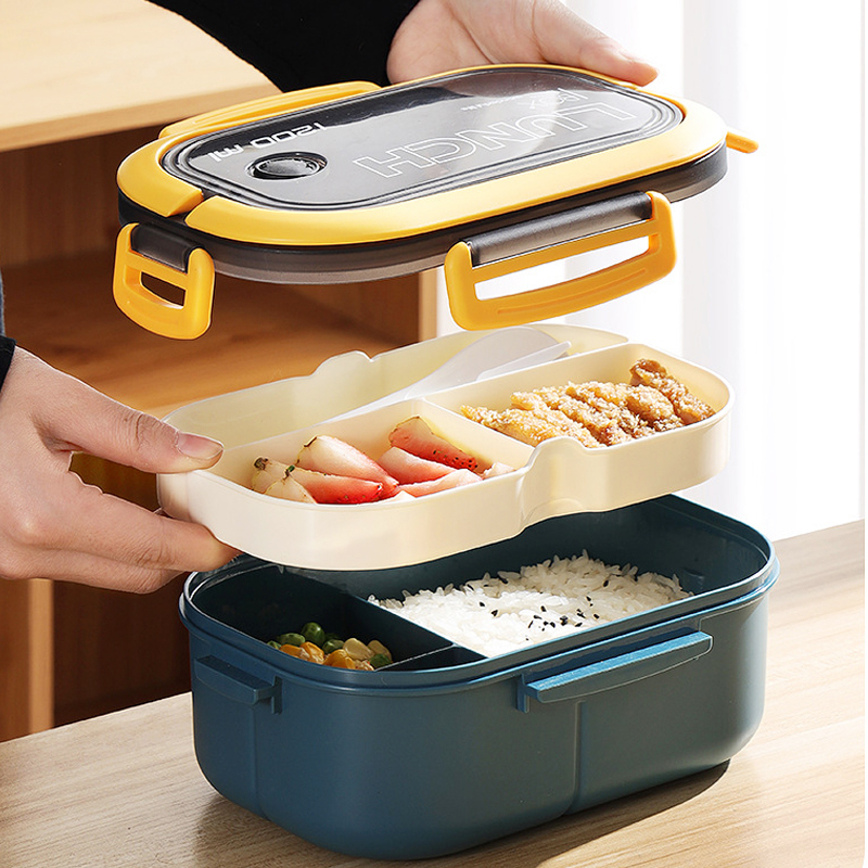 휴대용 단일 이중층 도시락 상자, 과일 식품 상자, 포 - Food Storage Tupperware 리뷰 및 가격